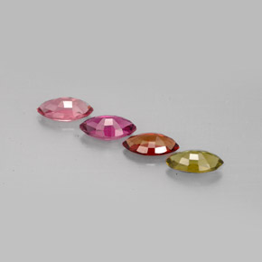 Pedras preciosas de turmalina multicolorido natural de  ct, marquise, VVS-VS