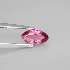 Turmalina rosa natural 0,86ct, marquise, VVS-VS
