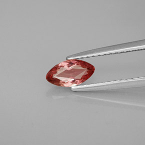 Turmalina rosa natural 0,48ct, marquise, VVS-VS