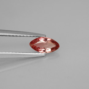 Turmalina rosa natural 0,48ct, marquise, VVS-VS
