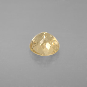 Turmalina amarelo natural 1,28ct, corte redondo, VS