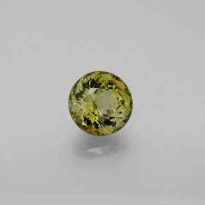 Turmalina verde natural 1,53ct, corte redondo, VS