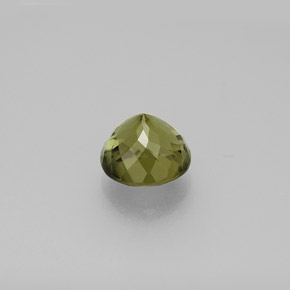 Turmalina verde natural 1,53ct, corte redondo, VS