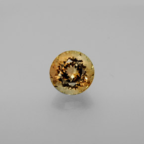 Turmalina multicolorido natural 1,38ct, corte redondo, VVS-VS
