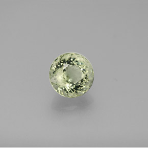 Turmalina verde natural 1,33ct, corte redondo, VVS-VS