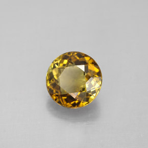 Turmalina multicolorido natural 1,32ct, corte redondo, VVS-VS