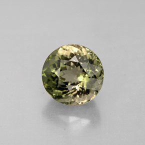 Turmalina verde natural 1,51ct, corte redondo, VVS-VS