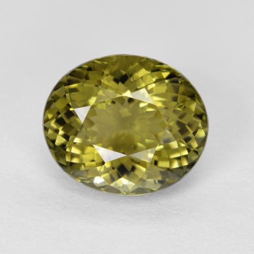 Turmalina verde natural 1,59ct, corte oval, VS
