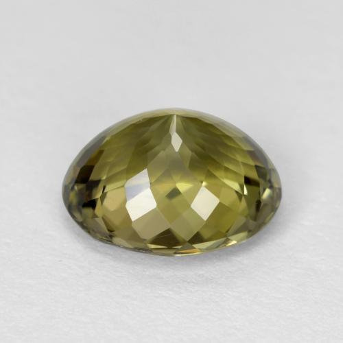 Turmalina verde natural 1,59ct, corte oval, VS