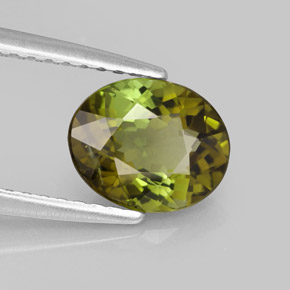 Turmalina multicolorido natural 1,34ct, corte oval, VS