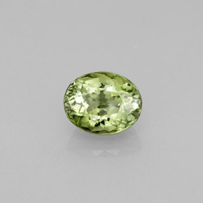Turmalina verde natural 1,24ct, corte oval, VVS-VS