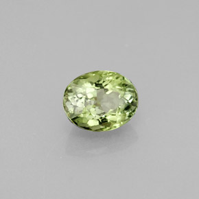Turmalina verde natural 1,24ct, corte oval, VVS-VS