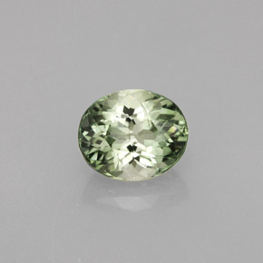 Turmalina verde natural 1,52ct, corte oval, VS