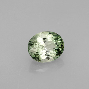 Turmalina verde natural 1,52ct, corte oval, VS
