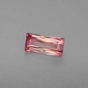 Turmalina rosa natural 1,21ct, baguete, VVS-VS
