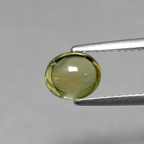 Turmalina verde natural 1,14ct, corte oval, transparente
