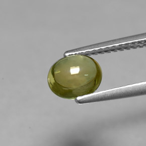Turmalina verde natural 1,14ct, corte oval, transparente
