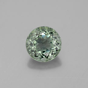 Turmalina verde natural 1,12ct, corte redondo, VS