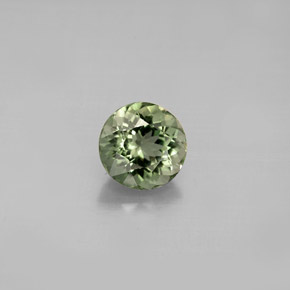 Turmalina verde natural 1,11ct, corte redondo, VVS-VS