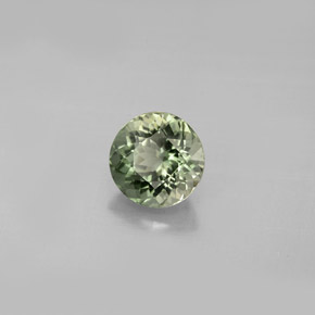 Turmalina verde natural 1,11ct, corte redondo, VVS-VS