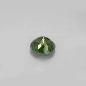 Turmalina verde natural 0,91ct, corte redondo, VS