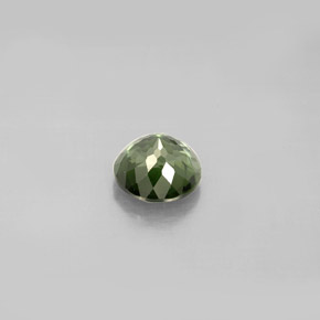Turmalina verde natural 0,90ct, corte redondo, VVS-VS