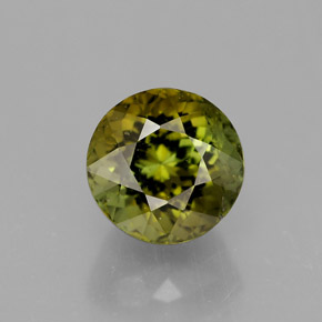 Turmalina multicolorido natural 1,33ct, corte redondo, VS-SI