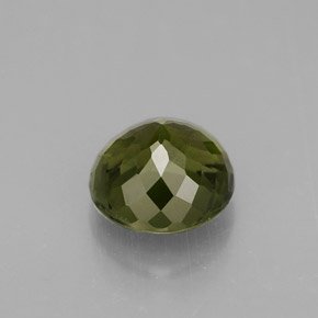 Turmalina verde natural 1,30ct, corte redondo, VS
