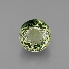 Turmalina verde natural 1,18ct, corte redondo, VS
