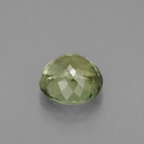 Turmalina verde natural 1,18ct, corte redondo, VS