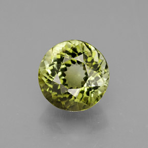 Turmalina verde natural 1,15ct, corte redondo, VS