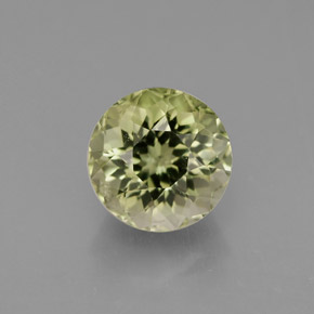 Turmalina verde natural 1,04ct, corte redondo, VS