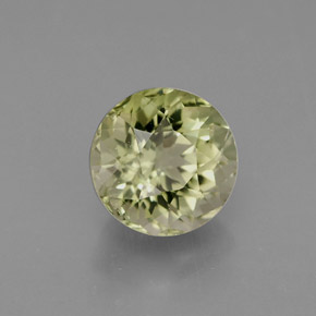 Turmalina verde natural 1,04ct, corte redondo, VS