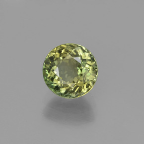 Turmalina verde natural 1,09ct, corte redondo, VS