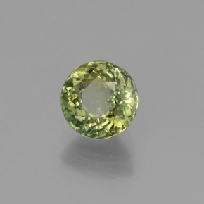 Turmalina verde natural 1,09ct, corte redondo, VS