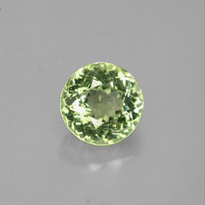 Turmalina verde natural 1,05ct, corte redondo, VS