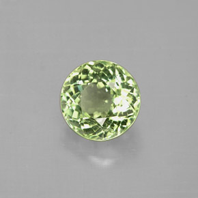 Turmalina verde natural 1,05ct, corte redondo, VS
