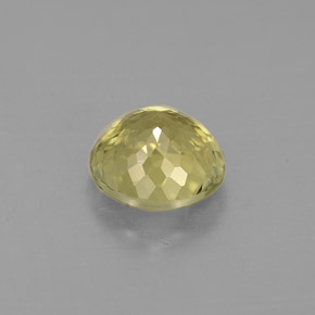Turmalina amarelo natural 1,03ct, corte redondo, VS