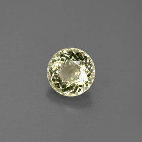 Turmalina ouro natural 0,88ct, corte redondo, VS