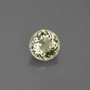 Turmalina ouro natural 0,88ct, corte redondo, VS
