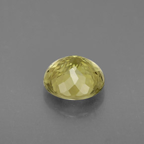 Turmalina amarelo natural 0,92ct, corte redondo, VS