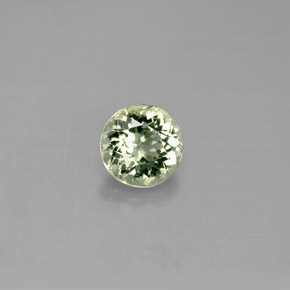 Turmalina verde natural 1,02ct, corte redondo, VS