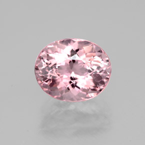 Turmalina rosa natural 1,57ct, corte oval, VVS-VS