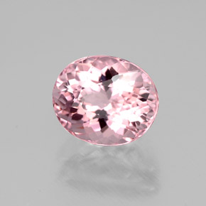 Turmalina rosa natural 1,57ct, corte oval, VVS-VS