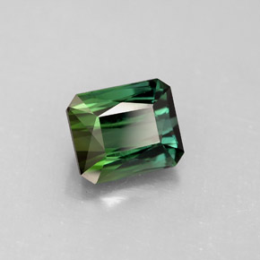 Turmalina verde natural 2,50ct, corte esmeralda, VVS