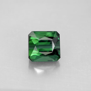 Turmalina verde natural 2,06ct, corte esmeralda, VVS
