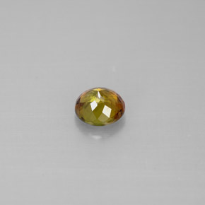 Turmalina verde natural 0,51ct, corte redondo, VS