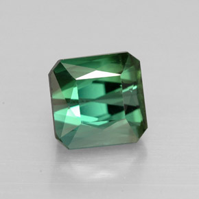 Turmalina verde natural 1,65ct, corte esmeralda, VVS