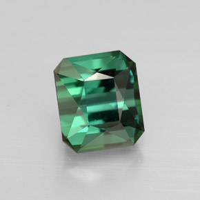 Turmalina verde natural 1,99ct, corte esmeralda, VVS