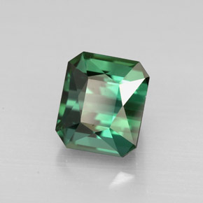 Turmalina verde natural 1,99ct, corte esmeralda, VVS